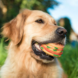 Игрушка пищащая Гамбургер с салатом для собак, 9,5 см - Пижон фото 5