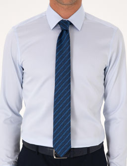 A__k Mavi Slim Fit Non Iron Klasik G_mlek - Cacharel фото 6