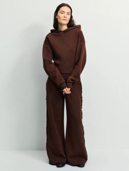 Широкие брюки из хлопка с кружевом / Zarina