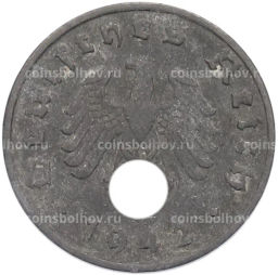 Монета 1 рейхспфенниг 1942 года A Германия