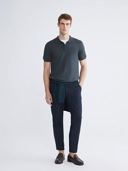 Polo Yaka Erkek Triko Kazak