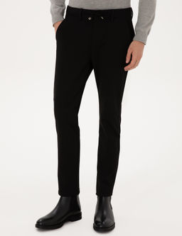 Siyah Slim Fit Kanvas Pantolon - Pierre cardin фото 2