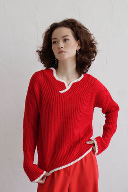 9823 Пуловер красный - Martichelli фото 12