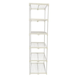 UGH-R30 H190 WHITE/WHITE Парник-стеллаж для рассады, 5 полок, 70x50x190см. Металлическая труба в ПВХ, цвет белый. Тент из армированного полиэтилена 135г/м2, цвет сетки белый. TM ФитоЛето