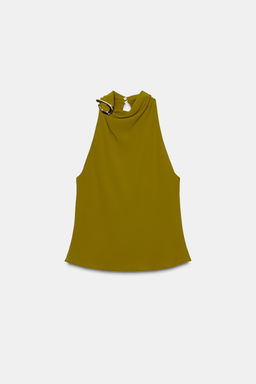 HALTER TOP WITH HARDWARE - Zara фото 5