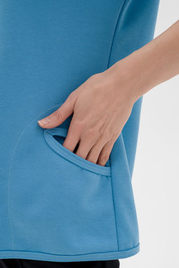 Кофта женская из коттон фита Анфиса небесный - Амадэль фото 11