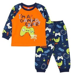CRB wear/CAB 5437 комплект для мальчика (джемпер, брюки), оранжевый-темно-синий/Ex.Cherubino