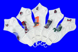 Цена за 6 пар. 6 ПАР - MORRAH носки женские укороченные хлопок + капрон АССОРТИ