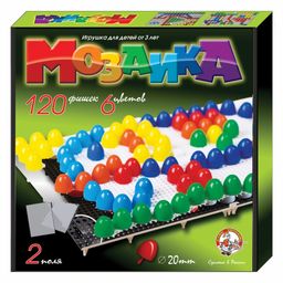Мозаика диам. 20мм, 120 деталей (02001) 2 поля "Десятое королевство"