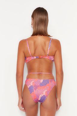 TRENDYOLMILLA Cini Desenli Biyeli High Leg Bikini Alt? TBESS23BA00291 фото 6