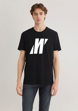 Mavi Pro Reflektor Logo Bask?l? Siyah Tisort  фото 4