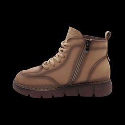 Ботинки из натуральной кожи SE10-6 бежевые