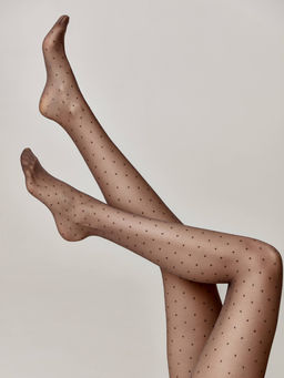 Колготки фантазийные CONTE DOTS Колготки в горошек grafit