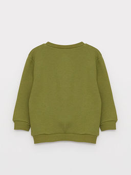 Bisiklet Yaka Bask?l? Erkek Bebek Sweatshirt - Waikiki фото 2
