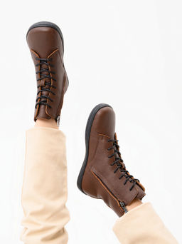 Босоногие ботинки 351.NATAbl.Светло-коричневый оттима/шерсть