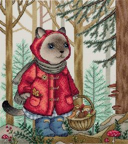 Набор для вышивания PANNA VS-7110 По грибы 21.5 х 24 см