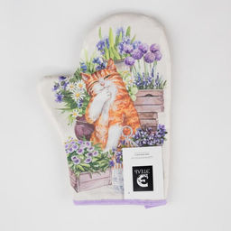 Варежка-прихватка Этель Пушистое настроение 20х28 см, 100% хлопок, саржа, ватин 250 г/м2  фото 4