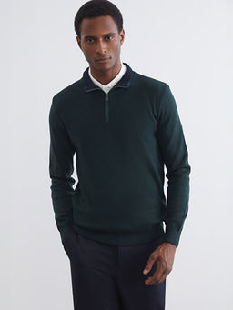 Dik Yaka Erkek Triko Kazak