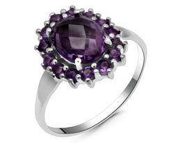 Кольцо из серебра аметист, Ариадна