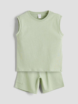 Basic Penye Erkek ?ocuk Atlet ve ?ort 2li