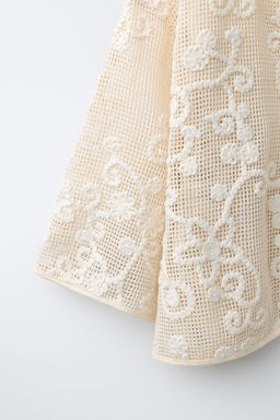 KIMONO FLORES BORDADAS / Crudo - Zara фото 6