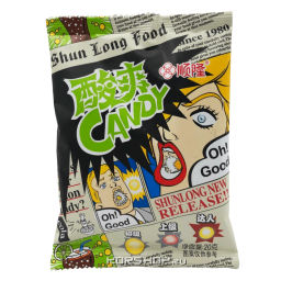 Кислые конфеты со вкусом лимонной колы Shunlong, Китай, 20 г