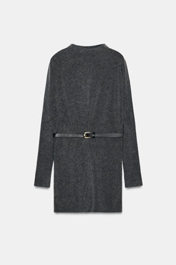 VESTIDO SOFT CINTUR?N / Gris antracita - Zara фото 8