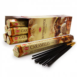 Благовония HEM BUTTERSCOTCH CARAMELO Ирис карамель Ваниль Мандарин Муск уп-6шт