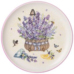 ТАРЕЛКА ПРОВАНС ЛАВАНДА 21*21 СМ. ВЫСОТА=2,5 СМ.