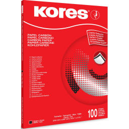 Бумага копировальная черная KORES 1200 пачка 100л. '7528492  фото 2