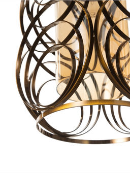 Светильник потолочный BayerLux Mathilda, 1×40 Вт, Е27, латунь, 14×14×29 см