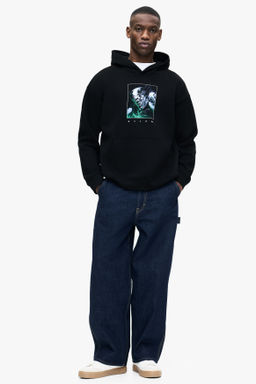 Sudadera estampada con capucha Loose Fit - H&m фото 6
