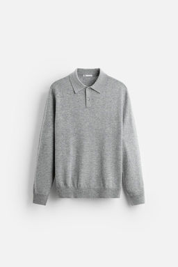 WOOL - CASHMERE KNIT POLO SHIRT - Zara фото 15