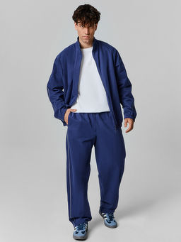 Брюки мужские синие свободного кроя