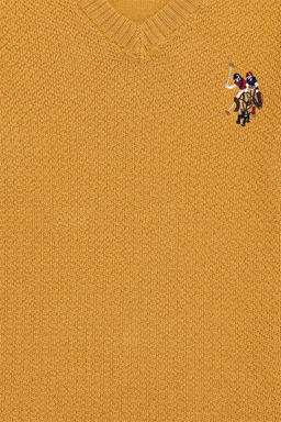 Boy Saffron V - Neck Knitwear Sweater Basic - U.s. polo assn фото 8