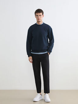 Bisiklet Yaka Erkek Sweatshirt