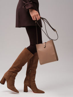 Кожаная сумка кросс-боди Leya DBR 30919 капучино фото 5