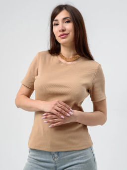 Футболка Хлопок 95% лайкра 5% рубчик Кашкорсе - Оптима фото 7