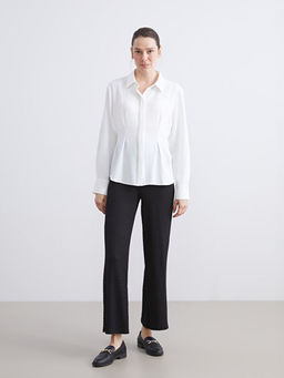 Beli Lastikli Dokulu Kad?n Pantolon