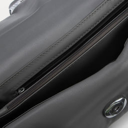 Сумка-мессенджер на клапане, длинный ремень, цвет серый - Simaland фото 3