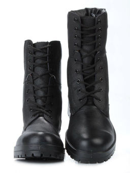 05-9006 BLACK Ботинки зимние мужские (искусственная кожа, искусственный мех)