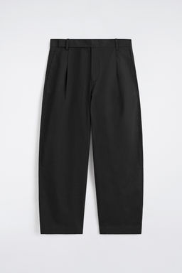 PANTAL?N BARREL LEG RELAXED FIT DE ALGOD?N Y LINO - H&m фото 2
