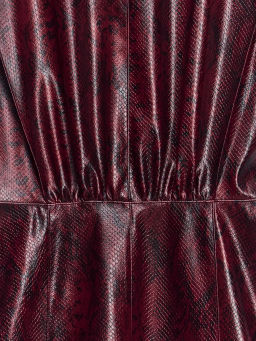 Платье миди из искусственной кожи / Zarina