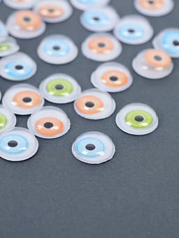 Глазки на клеевой основе, набор, размер 1.5 см