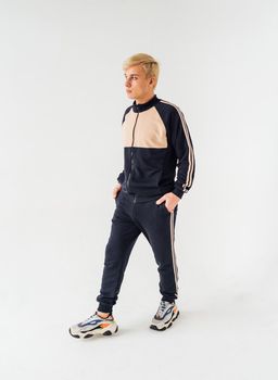 футер 3х нитка ПЕТЛЯ Костюм мужской с лампасами - Knitka wear фото 4