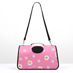 Сумка-переноска каркасная Цветы, размер S, 37,5 х 17 х 22 см - Пижон фото 2