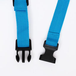 Намордник сетчатый с двойной фиксацией, размер M (длина по носу 10 см, обхват морды 20 см), голубой - Пижон фото 4