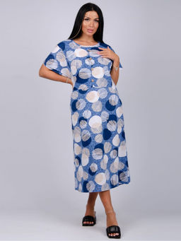 Платье "Селеста 2" синее, трикотаж