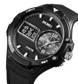 Часы наручные Skmei мужские электронные водонепронецаемые спортивные 1761black-black