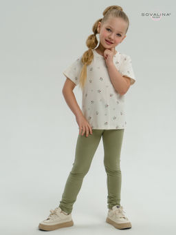 Костюм Мулан бордовые тюльпанчики-оливка - Sovalina фото 4